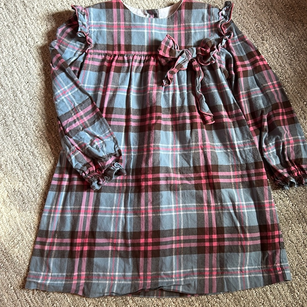 Bella bliss girls size 6 plaid dress